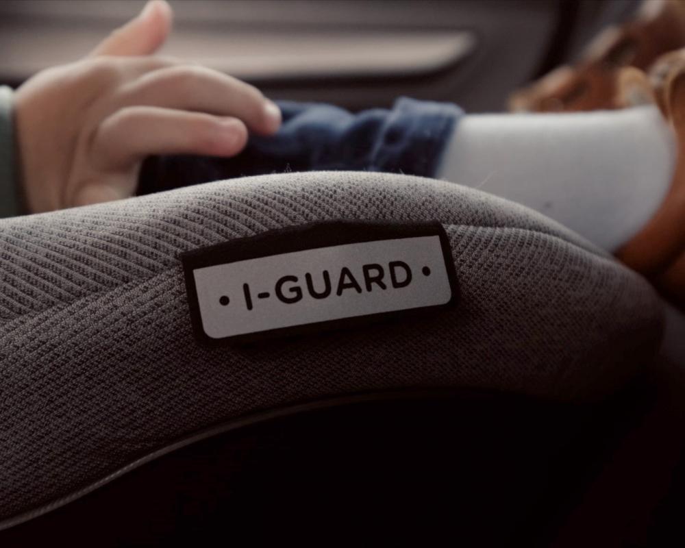 I-GUARD Autositz-Etikett mit aufgedrucktem Namen