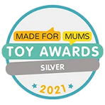 Auszeichnung - Made for mums 2021 Silber - Spielzeug-Auszeichnung