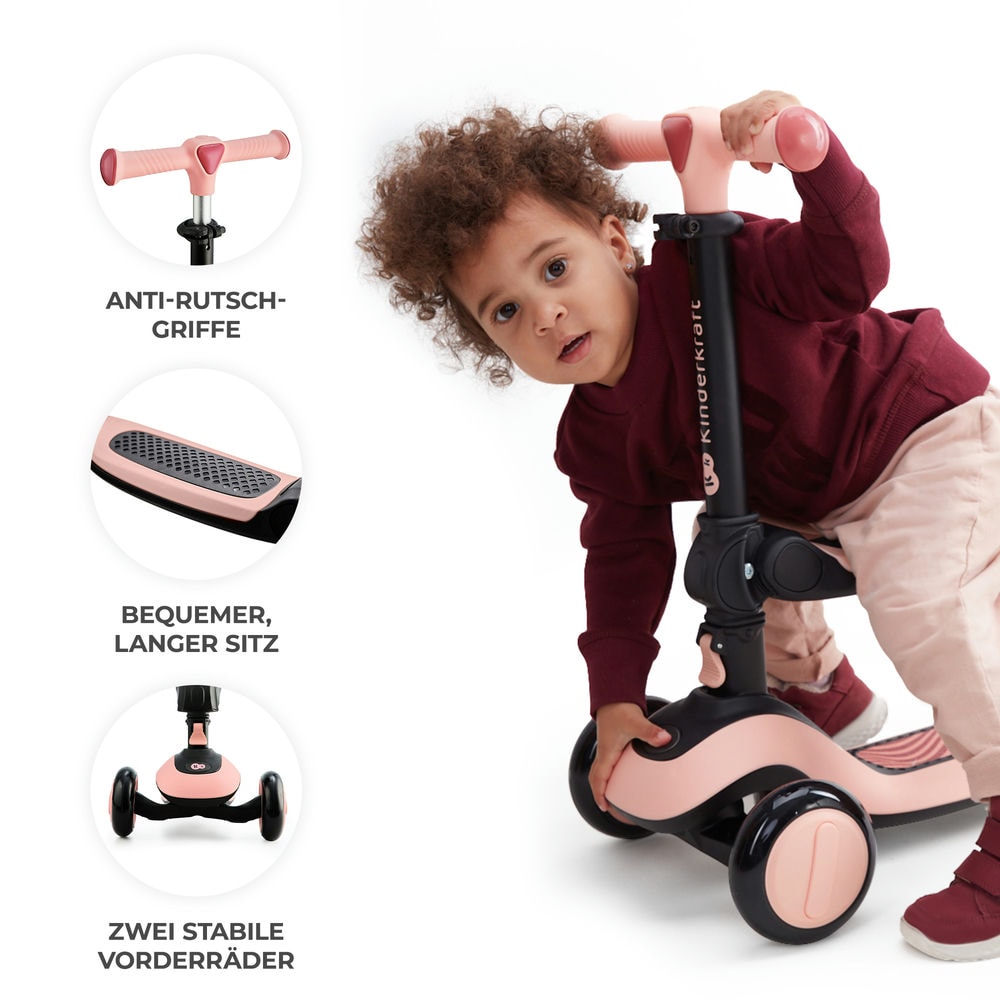 5DE-Kinderkraft-scooter-halley-rosa-anti-rutsch-griffe